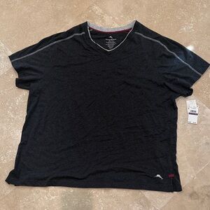 Tommy Bahama Charcoal Grey V-Neck Short Sleeve Tee